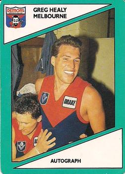 1988 Scanlens VFL #50 Greg Healy Front